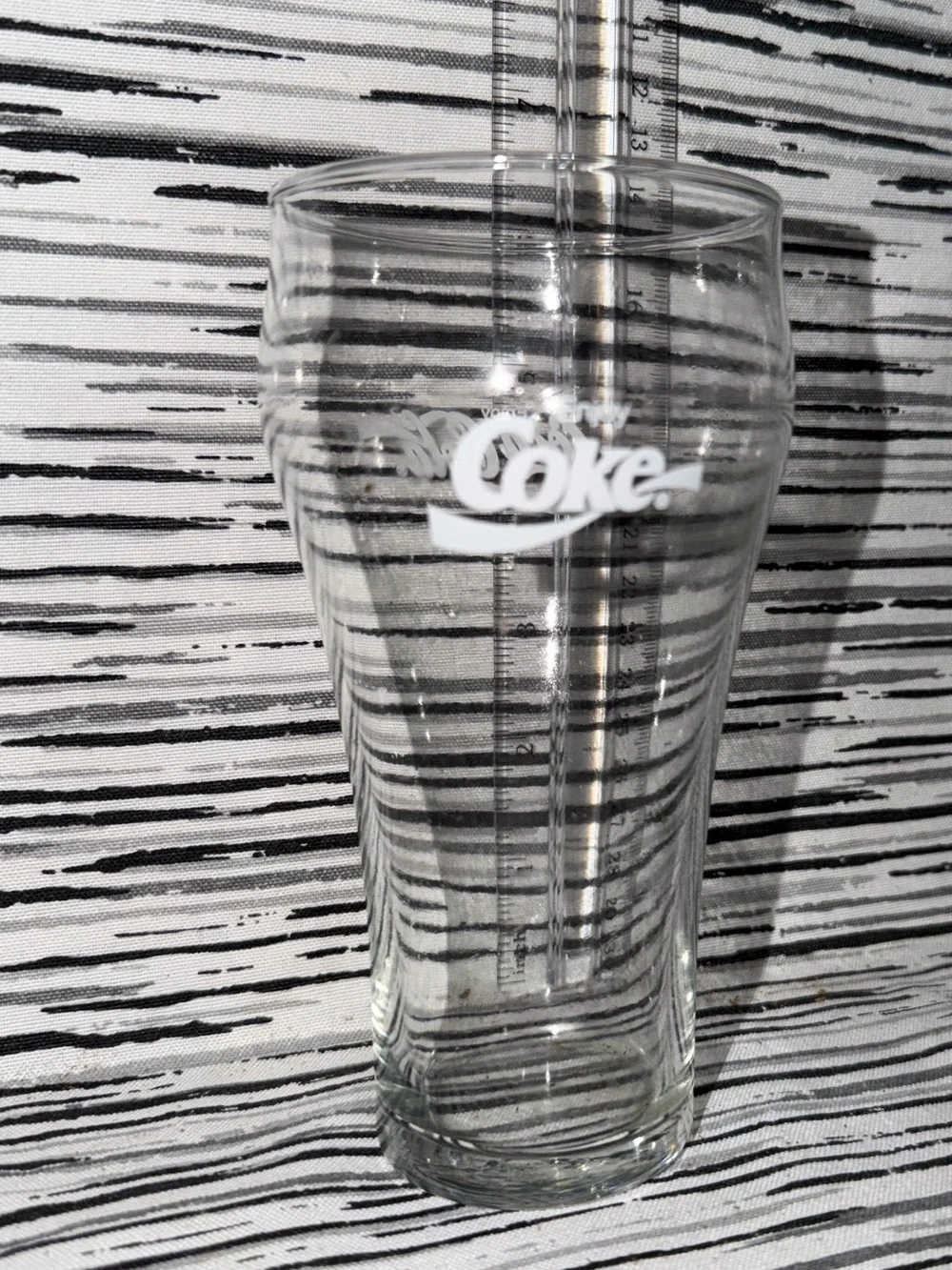 Vintage Classic Coca-Cola Coke “Libby” Glass - Clear, 6” Tall, Collectible Glass
